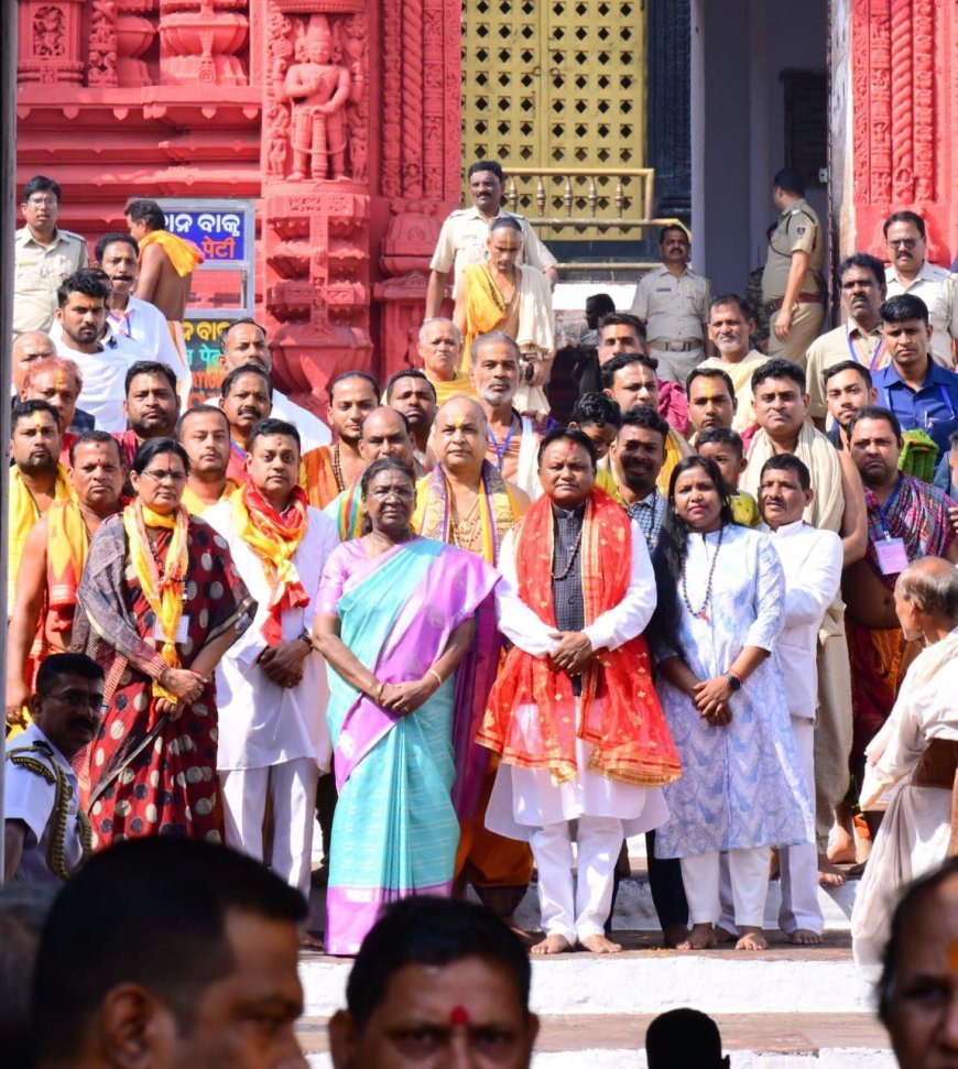 President Murmu Offers Prayers At Puri Jagannath Temple